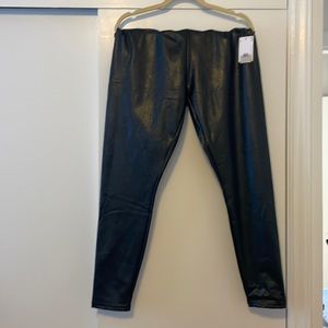 NEW BP. Black Faux Leather Pants XL